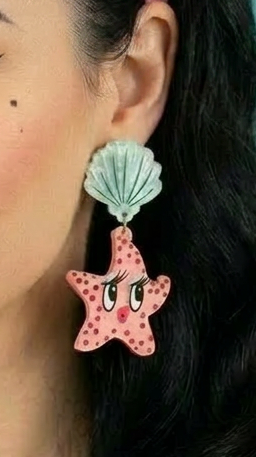 Starfish Starlet Earrings by Miss Fluff x Lipstick & Chrome