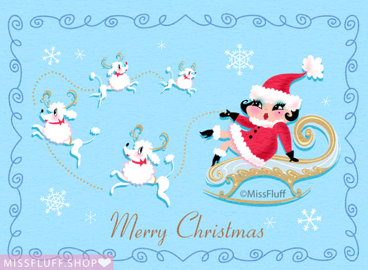 Fluffy Christmas • Cards Set of 10