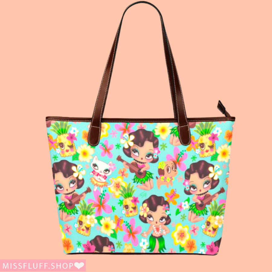 Hula Lulu Pattern • Shoulder Purse Tote