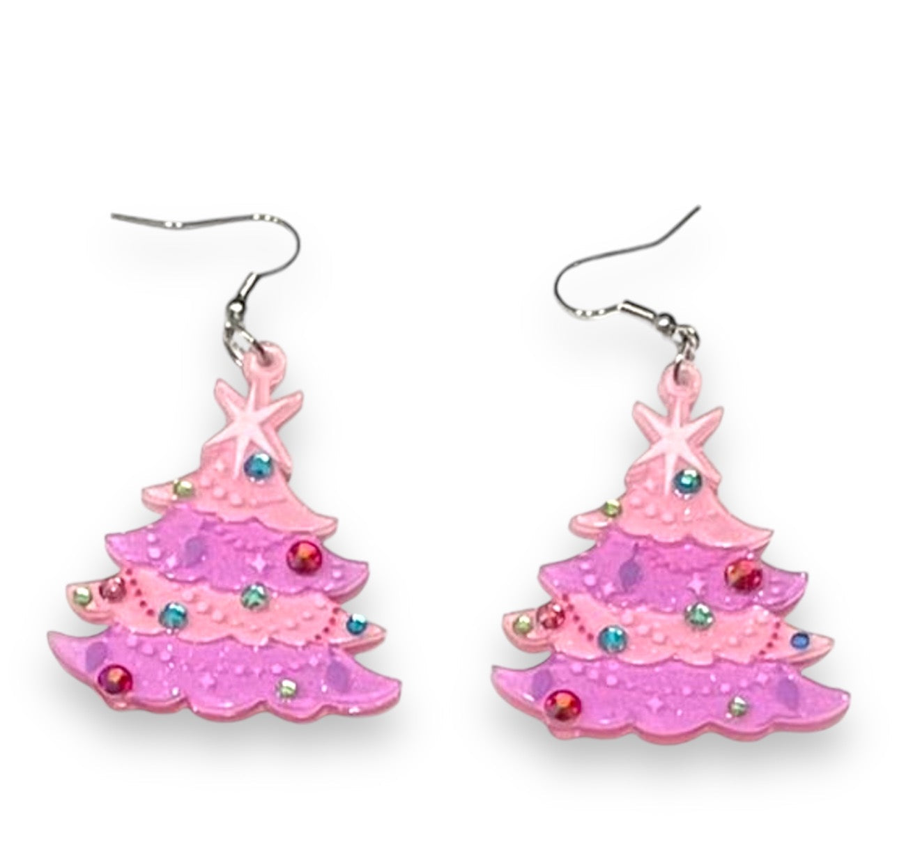 Oh Pinkmas Tree Earrings by Miss Fluff x Lipstick & Chrome-0