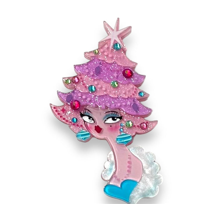 Pinkmas Glam Brooch by Miss Fluff x Lipstick & Chrome-0