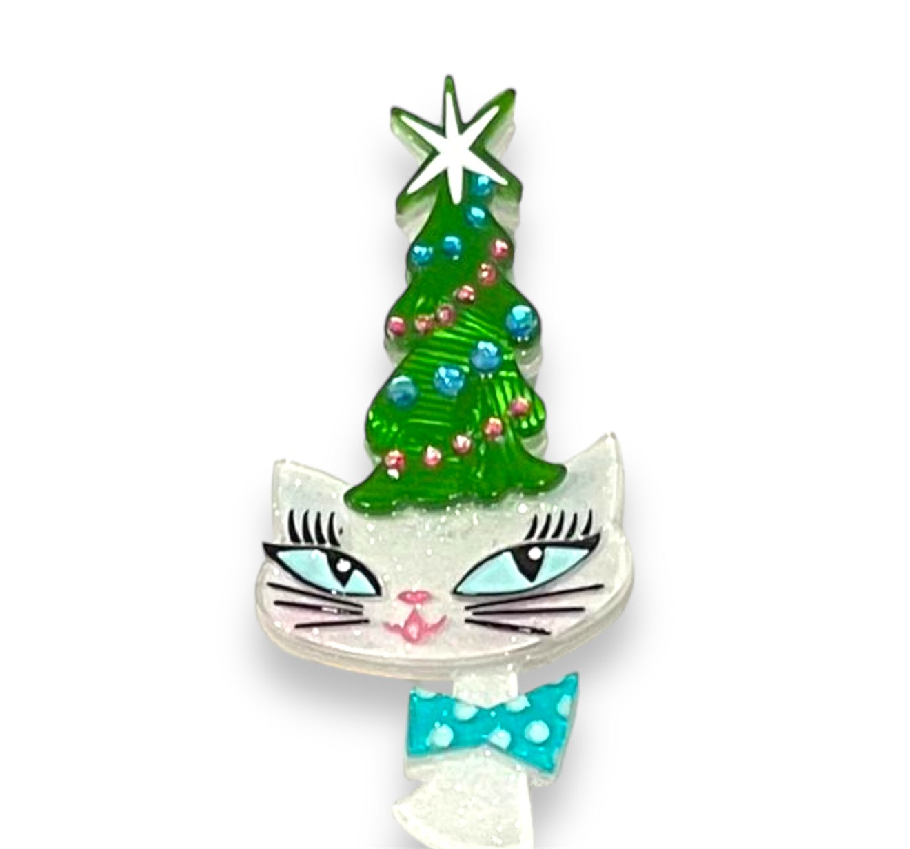 Kitty Christmas Hat Brooch by Miss Fluff x Lipstick & Chrome-0