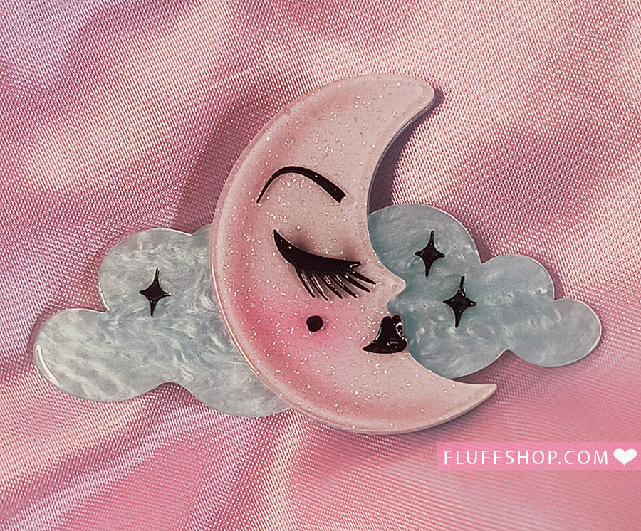 Luna Lullaby Brooch by Miss Fluff x Lipstick & Chrome