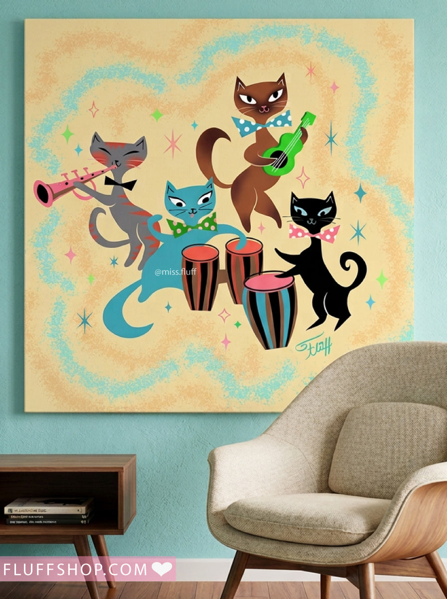 Mambo Kitties Band • Canvas Gallery Wrap