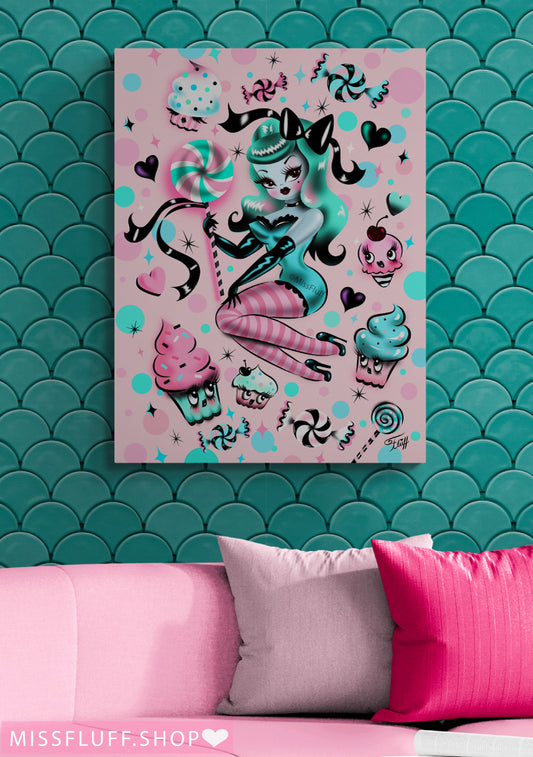 Mint Sugar Doll • Canvas Gallery Wrap