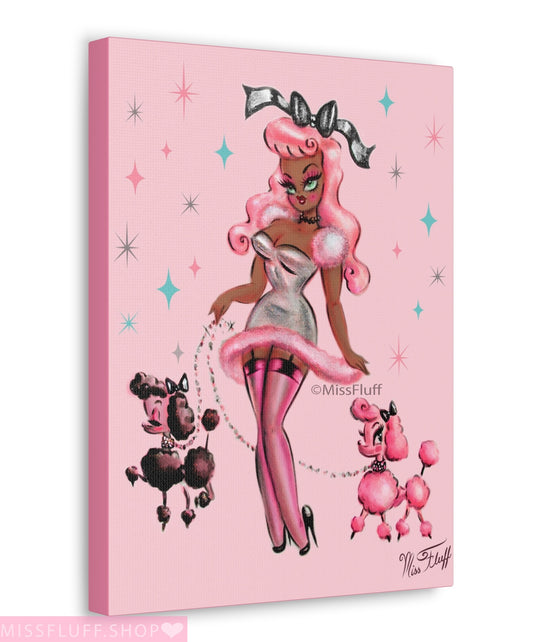 Miss Poodle • Canvas Gallery Wrap