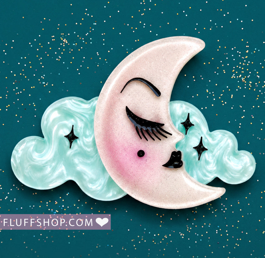 Luna Lullaby Brooch by Miss Fluff x Lipstick & Chrome