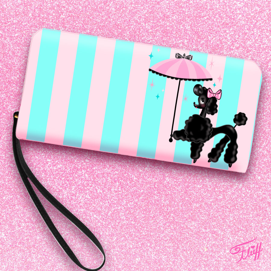 Pixie Poodle with Parasol • Clutch Wallet