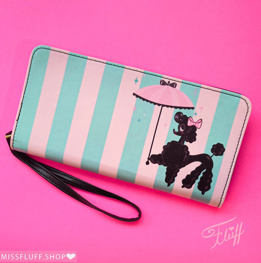 Pixie Poodle with Parasol • Clutch Wallet