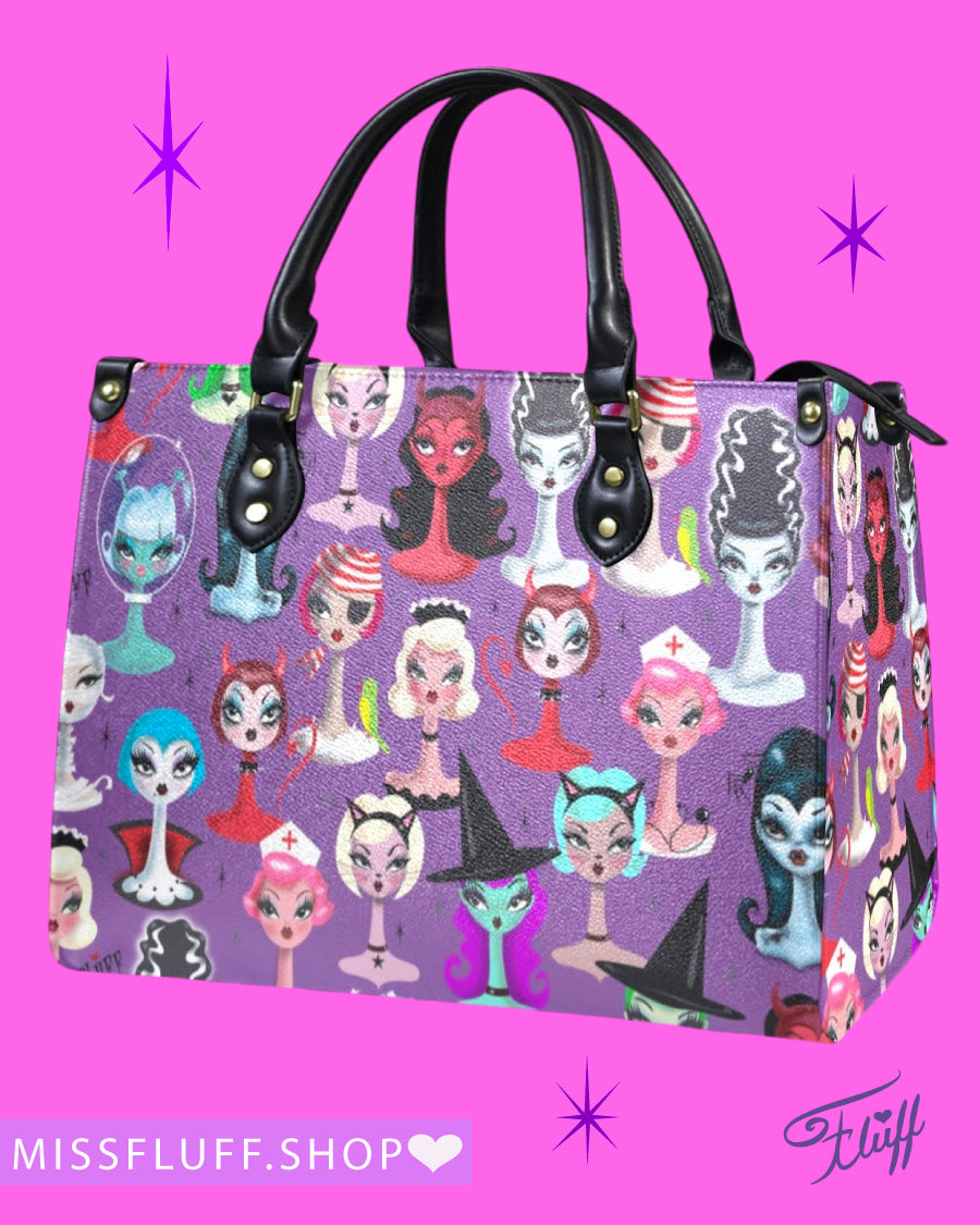 Spooky Dolls Purple • Handbag