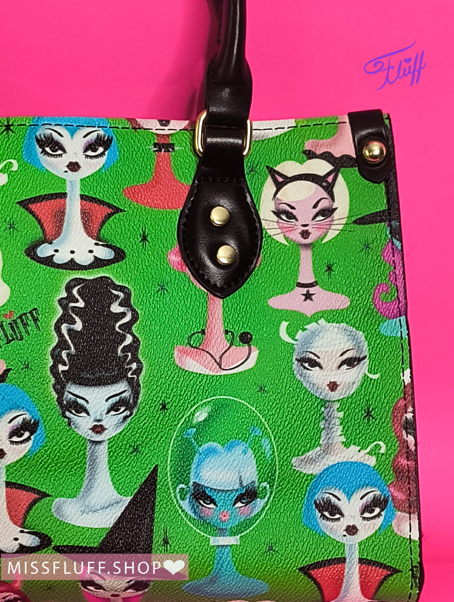 Spooky Dolls on Green • SPECIAL EDITION  Handbag