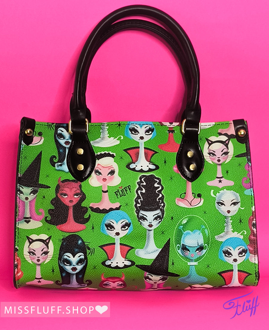 Spooky Dolls on Green • SPECIAL EDITION PRE-ORDER Handbag