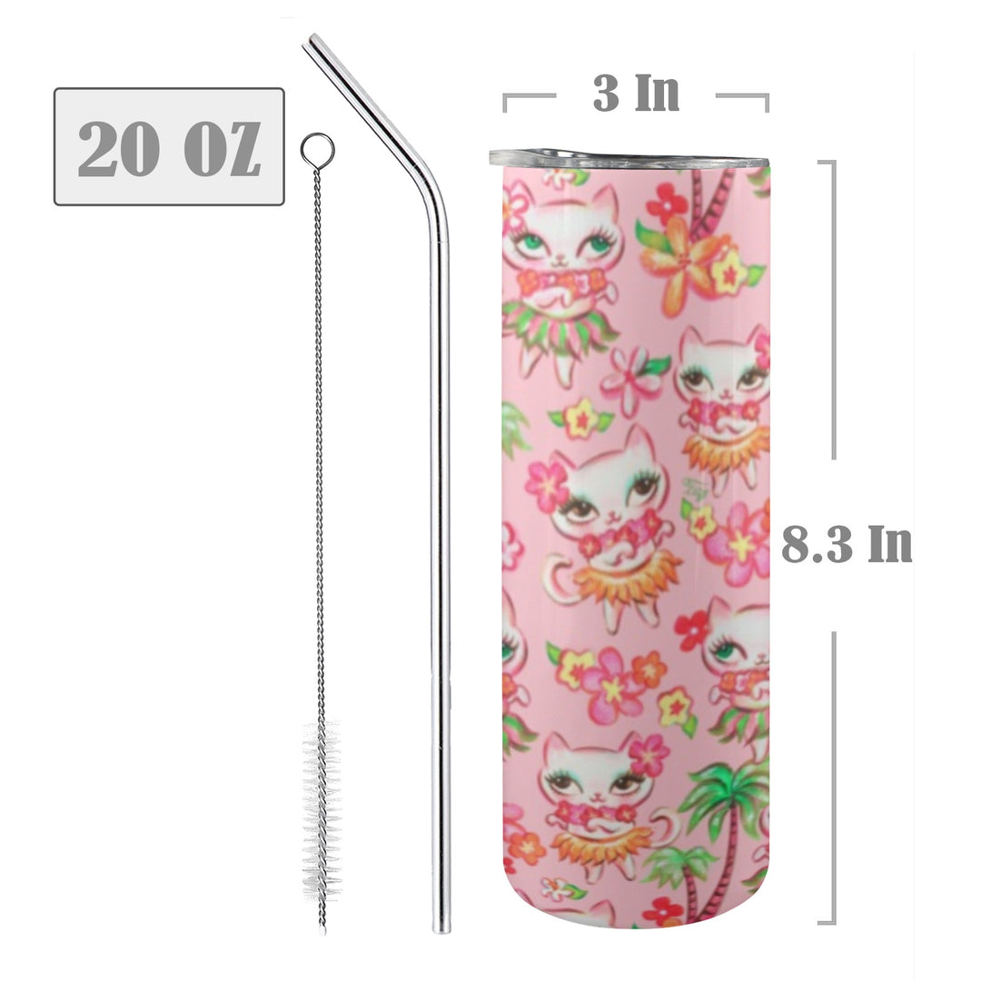 Hula Kitties Pink • Tall Tumbler 20oz