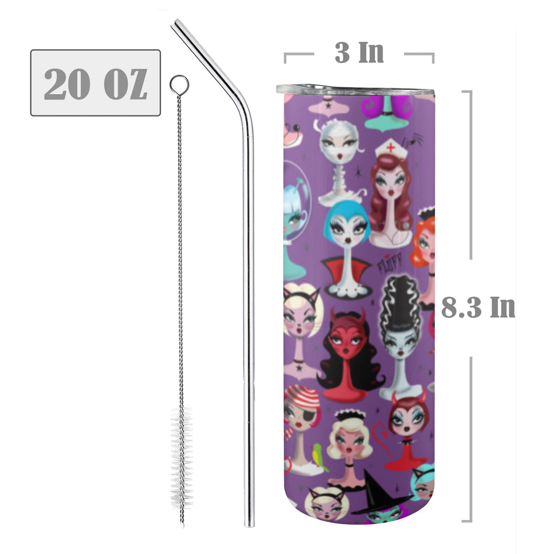Spooky Dolls Purple • Tall Tumbler 20oz