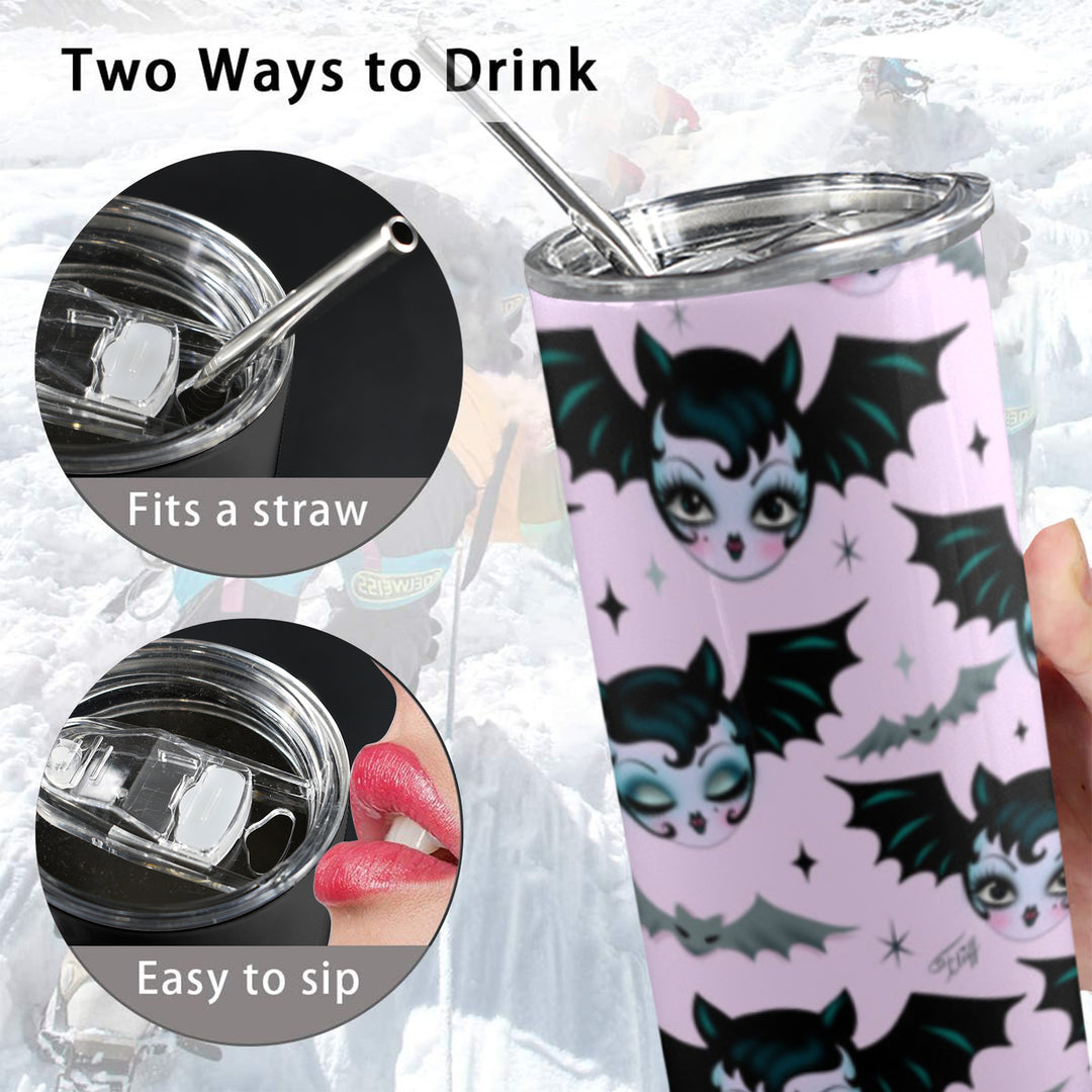Vampire Bat Dolly Pink • Tall Tumbler 20oz
