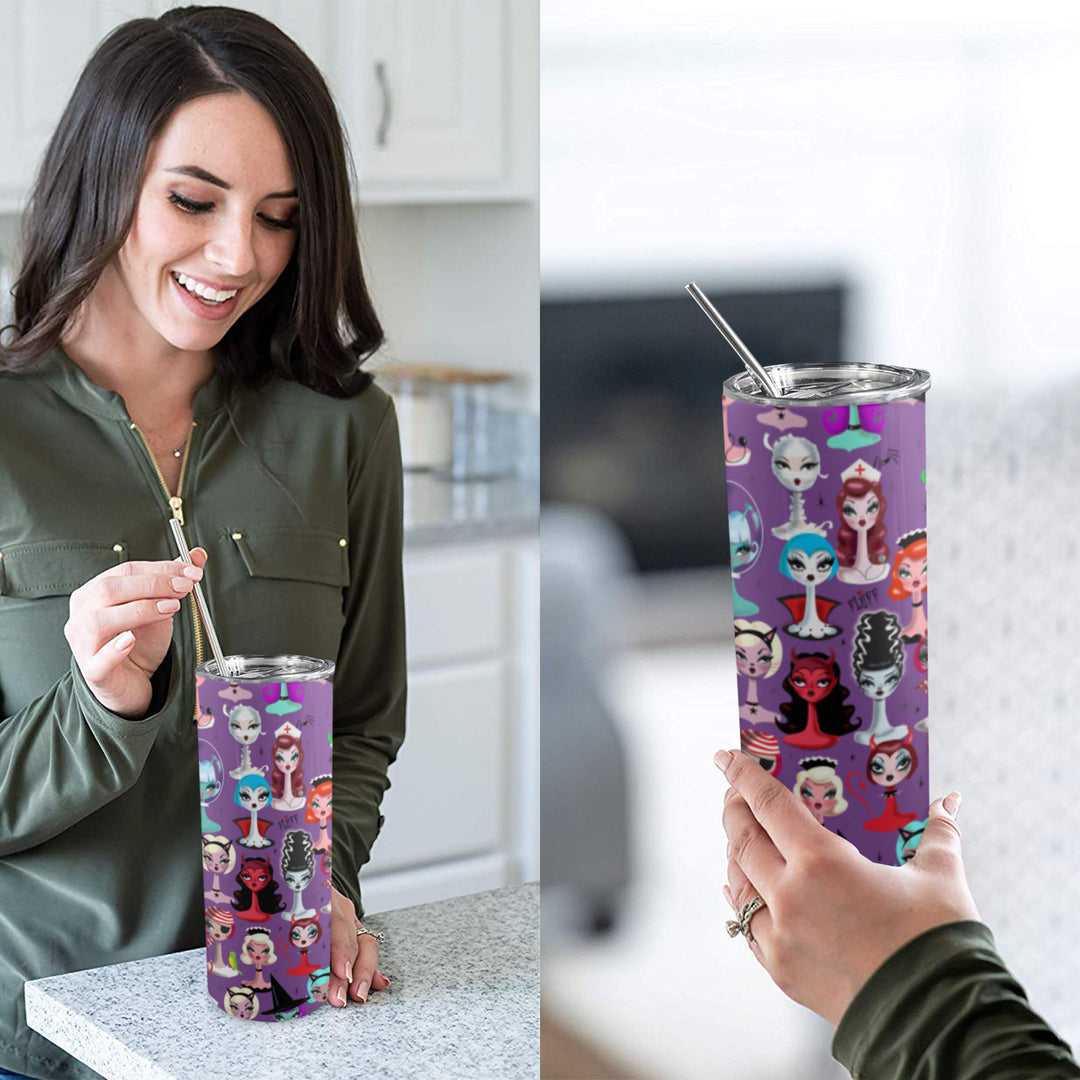 Spooky Dolls Purple • Tall Tumbler 20oz