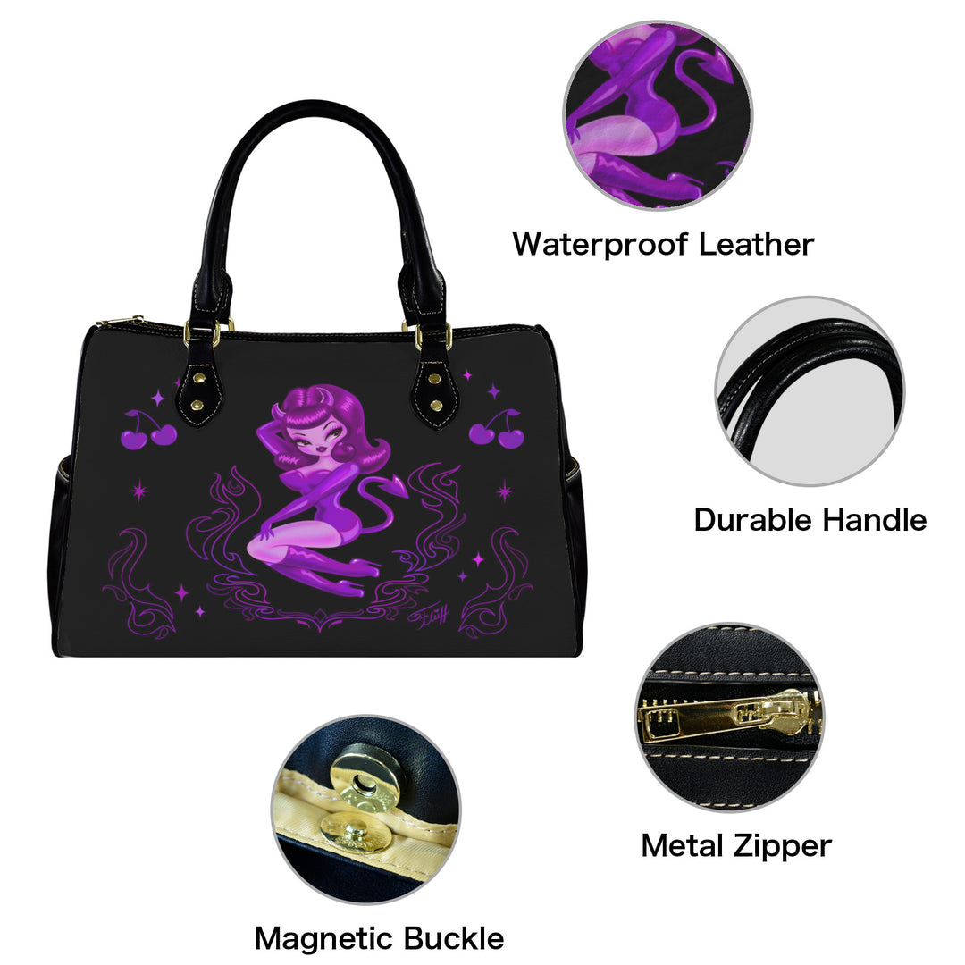 She Devil Purple • Barrel Handbag