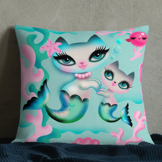 Merkittens Mommy and Baby • Decor Pillow