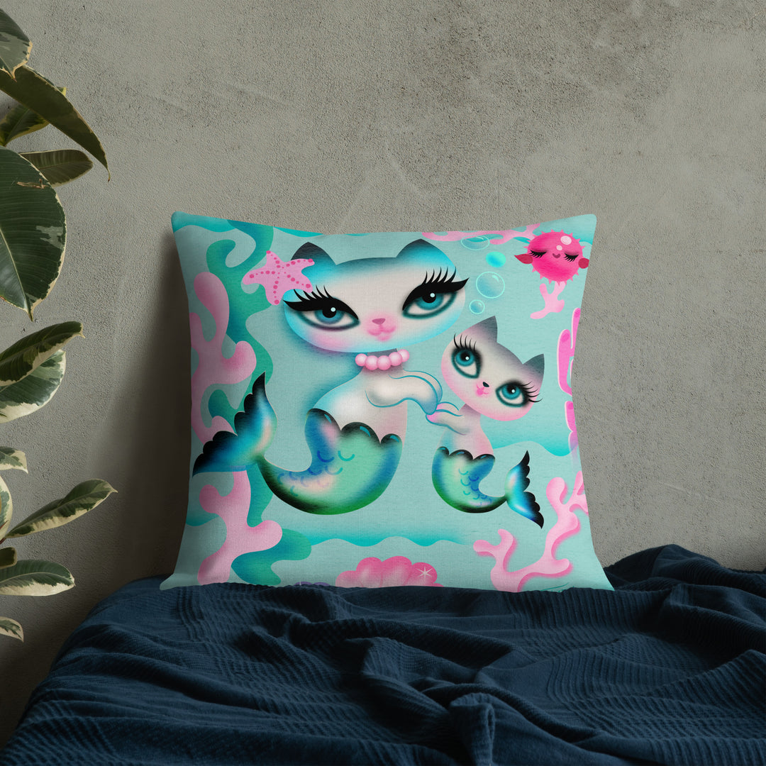 Merkittens Mommy and Baby • Decor Pillow