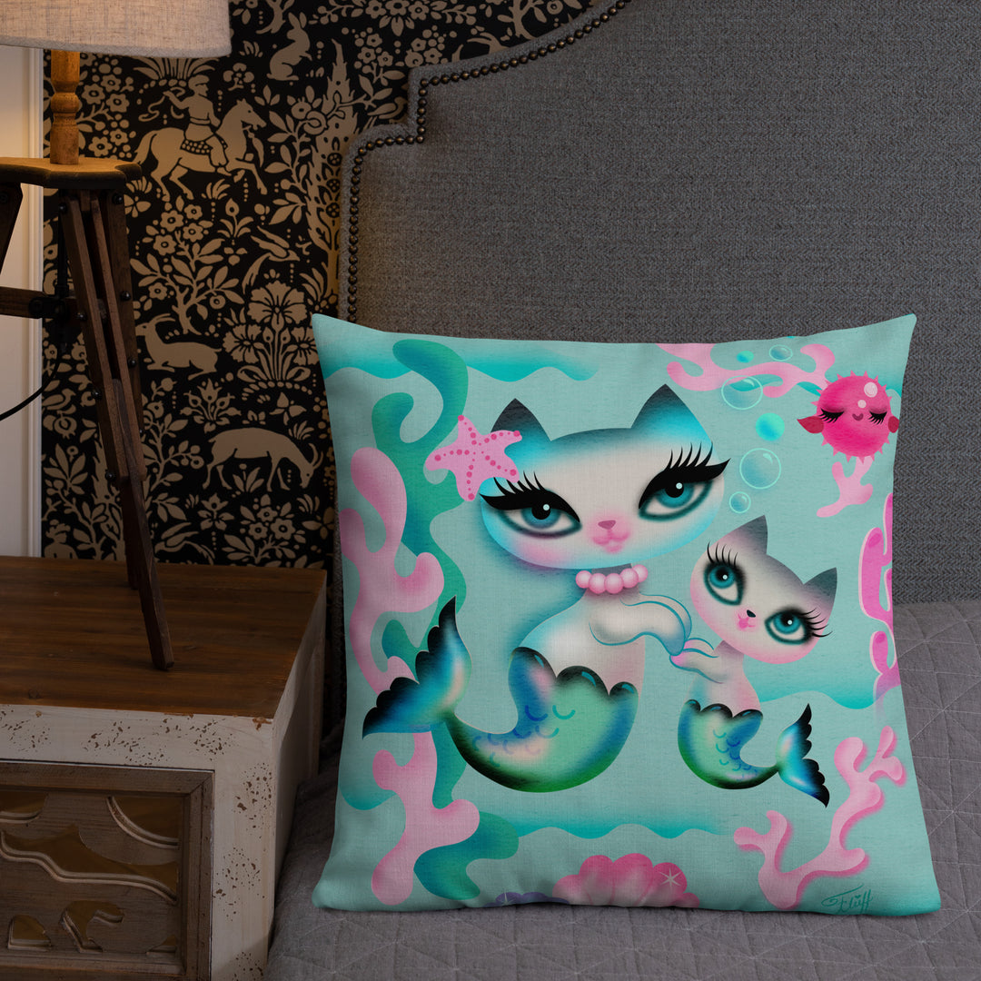 Merkittens Mommy and Baby • Decor Pillow