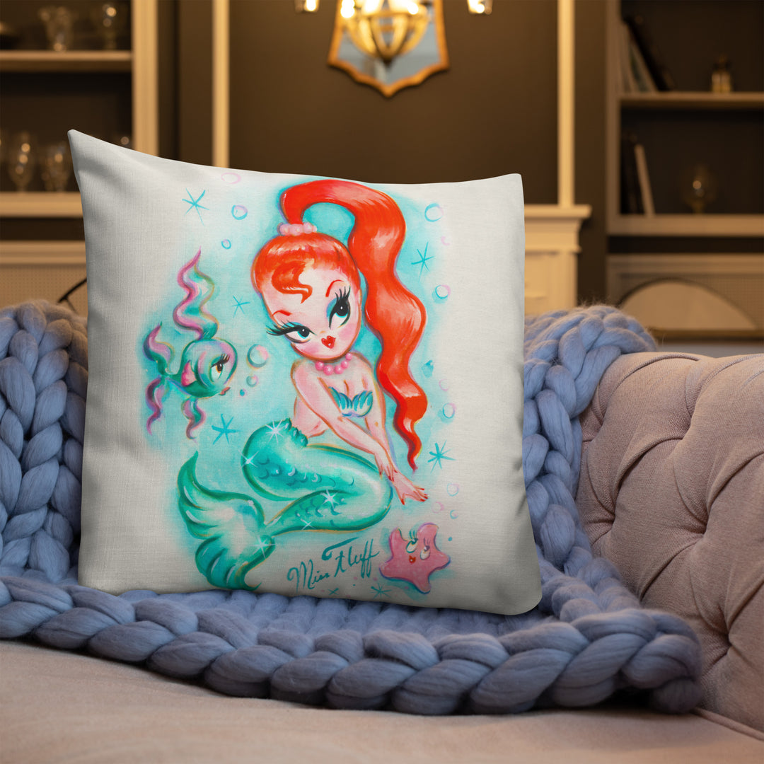 Redhead Baby Doll Mermaid • Decor Pillow