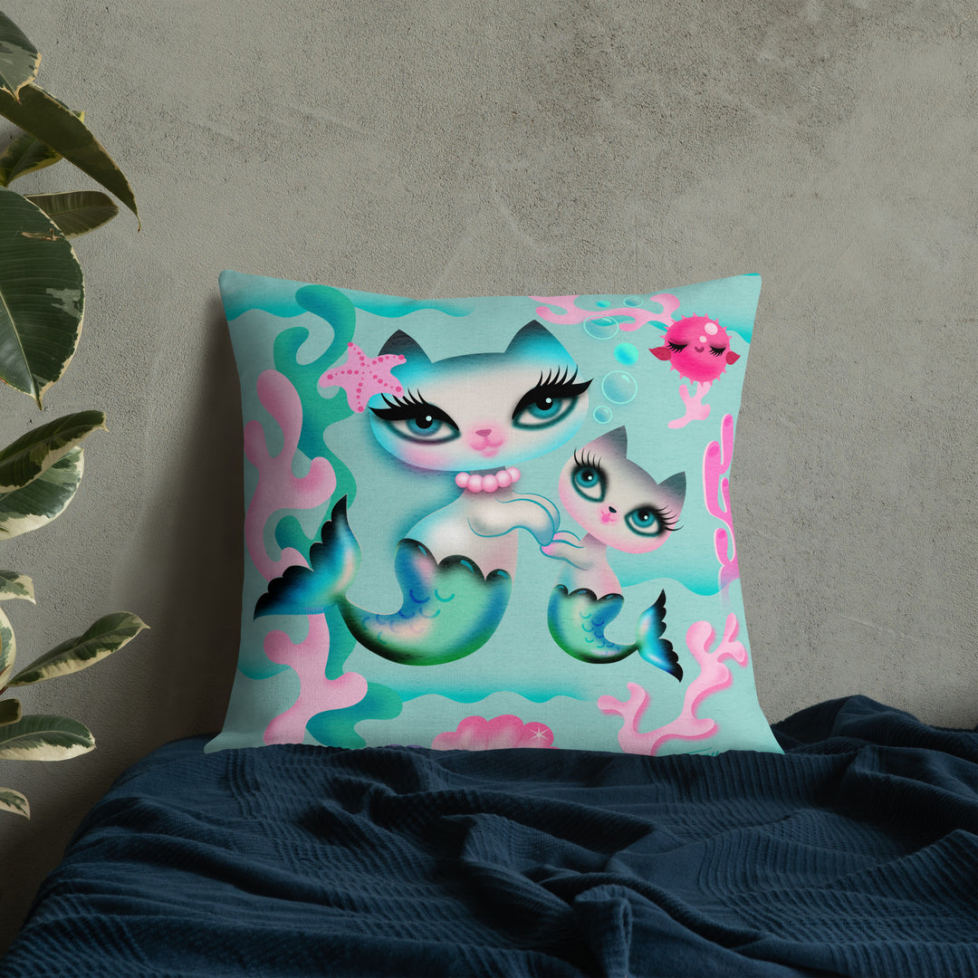 Merkittens Mommy and Baby • Decor Pillow