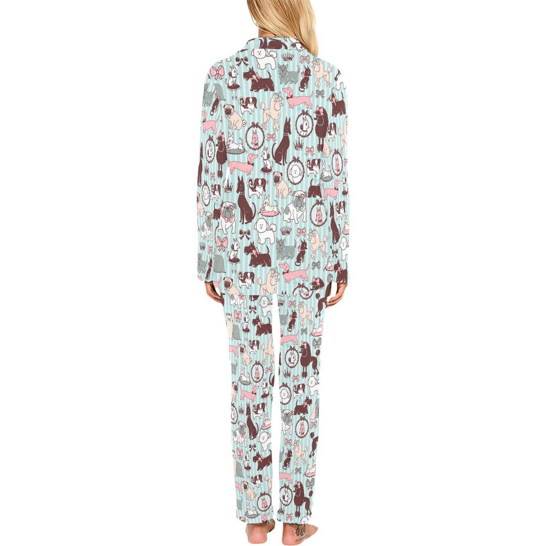 Doggy Boudoir Mint • Women's Pajama Set