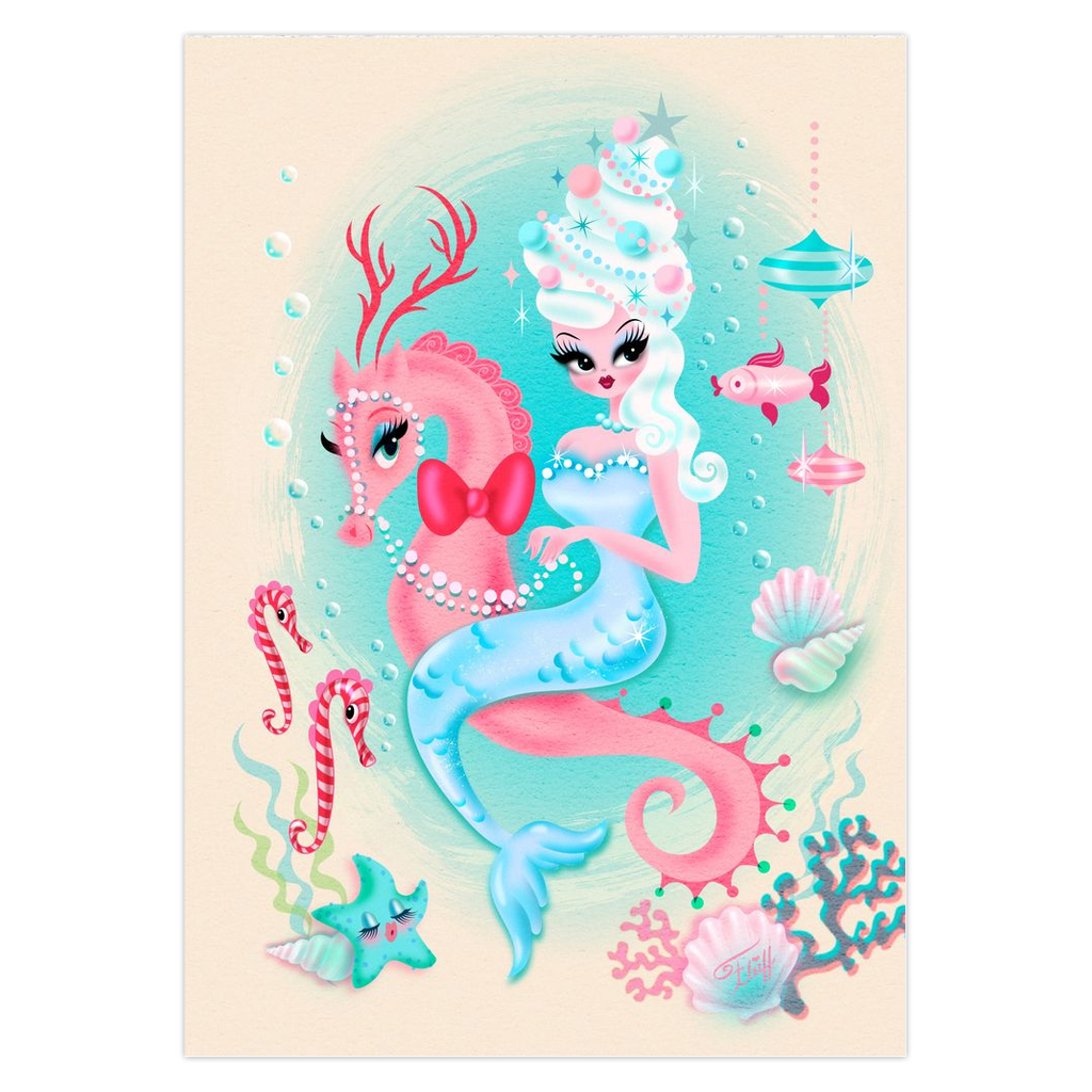 Christmas Mermaid • Cards Set of 10