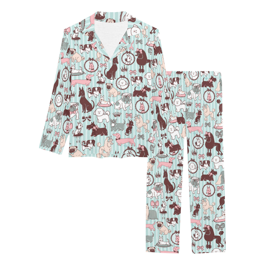 Doggy Boudoir Mint • Women's Pajama Set