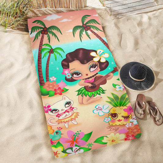 Hula Lulu with Ukulele • Towel