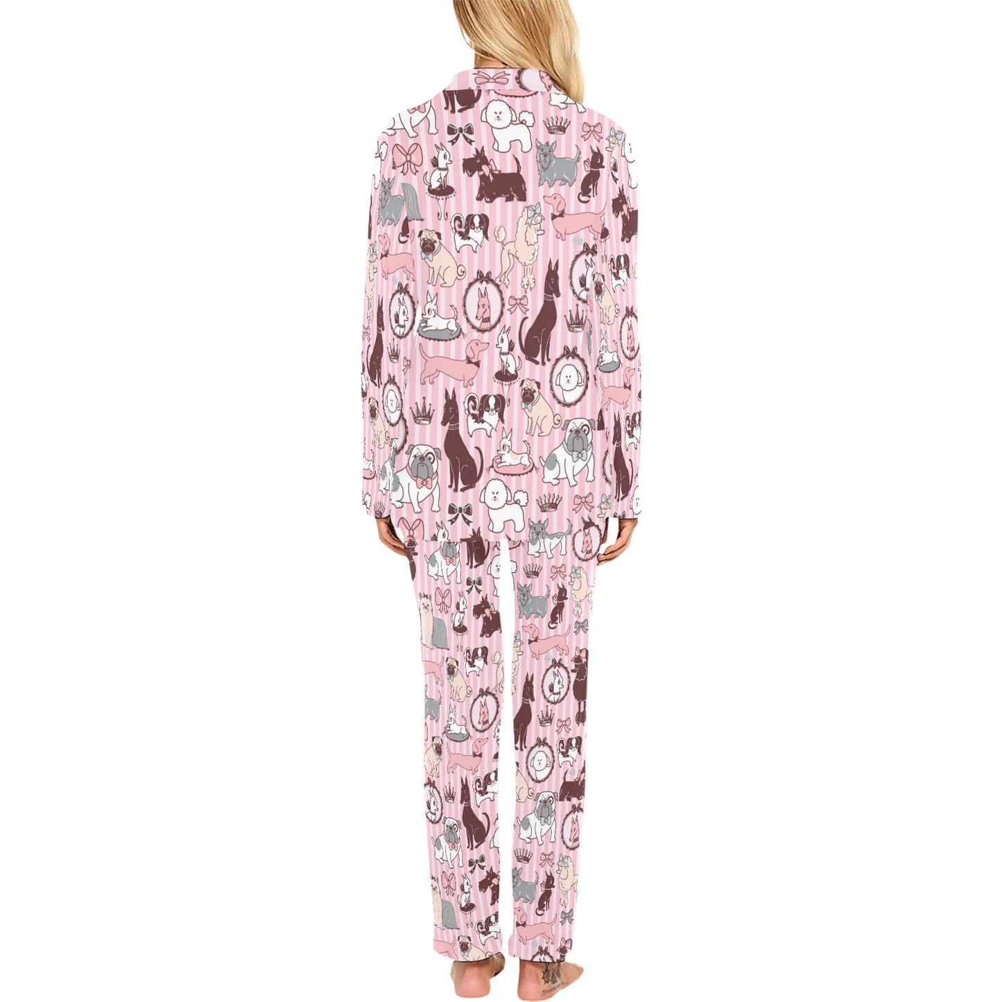 Doggy Boudoir Pink • Women's Pajama Set