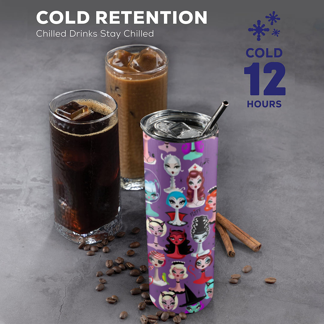Spooky Dolls Purple • Tall Tumbler 20oz