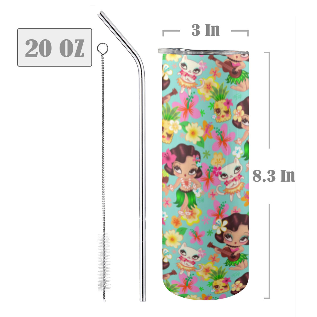 Hula Lulu Aqua • Tall Tumbler 20oz