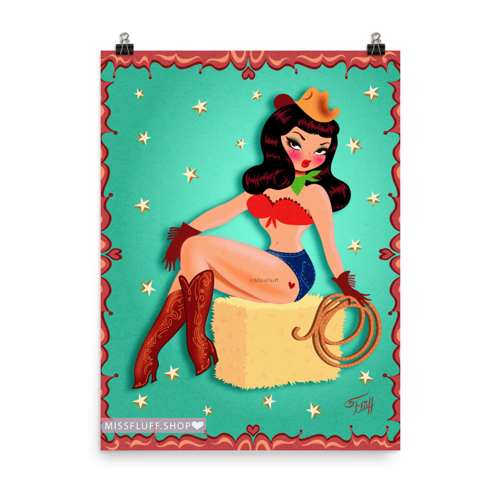 Cow Girl • Art Print