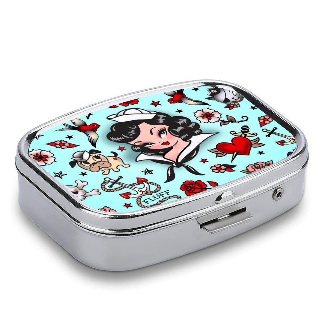 Suzy Sailor Blue • Pill Case