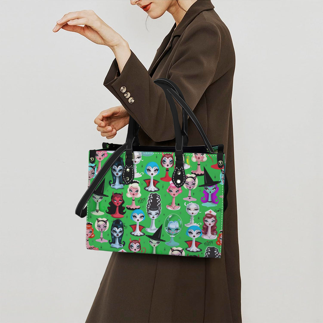 Spooky Dolls Green • Handbag