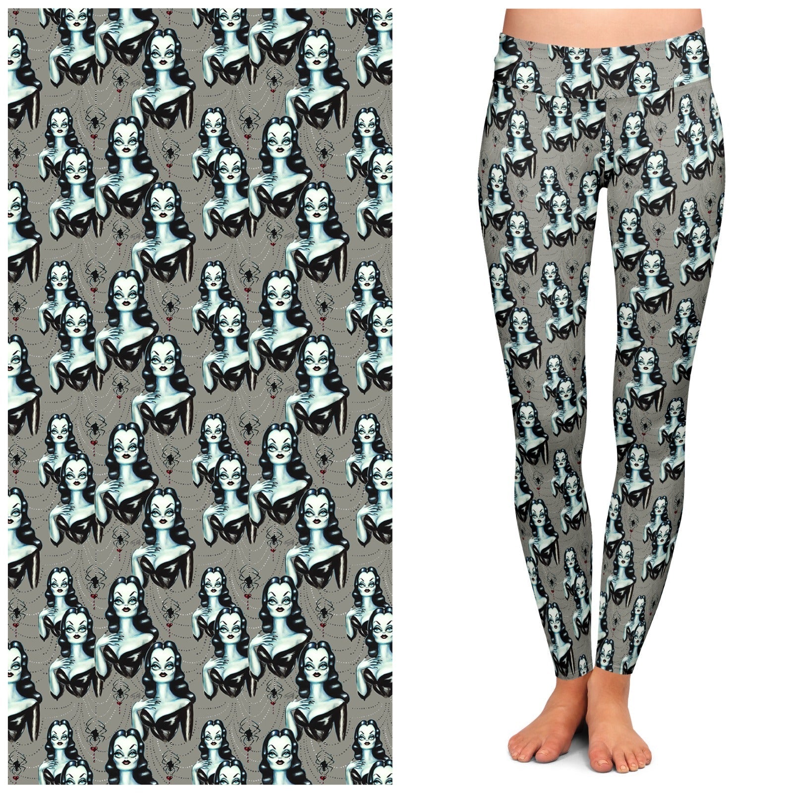 "Vampire Vixen" Leggings by Miss Fluff x Lipstick & Chrome-0