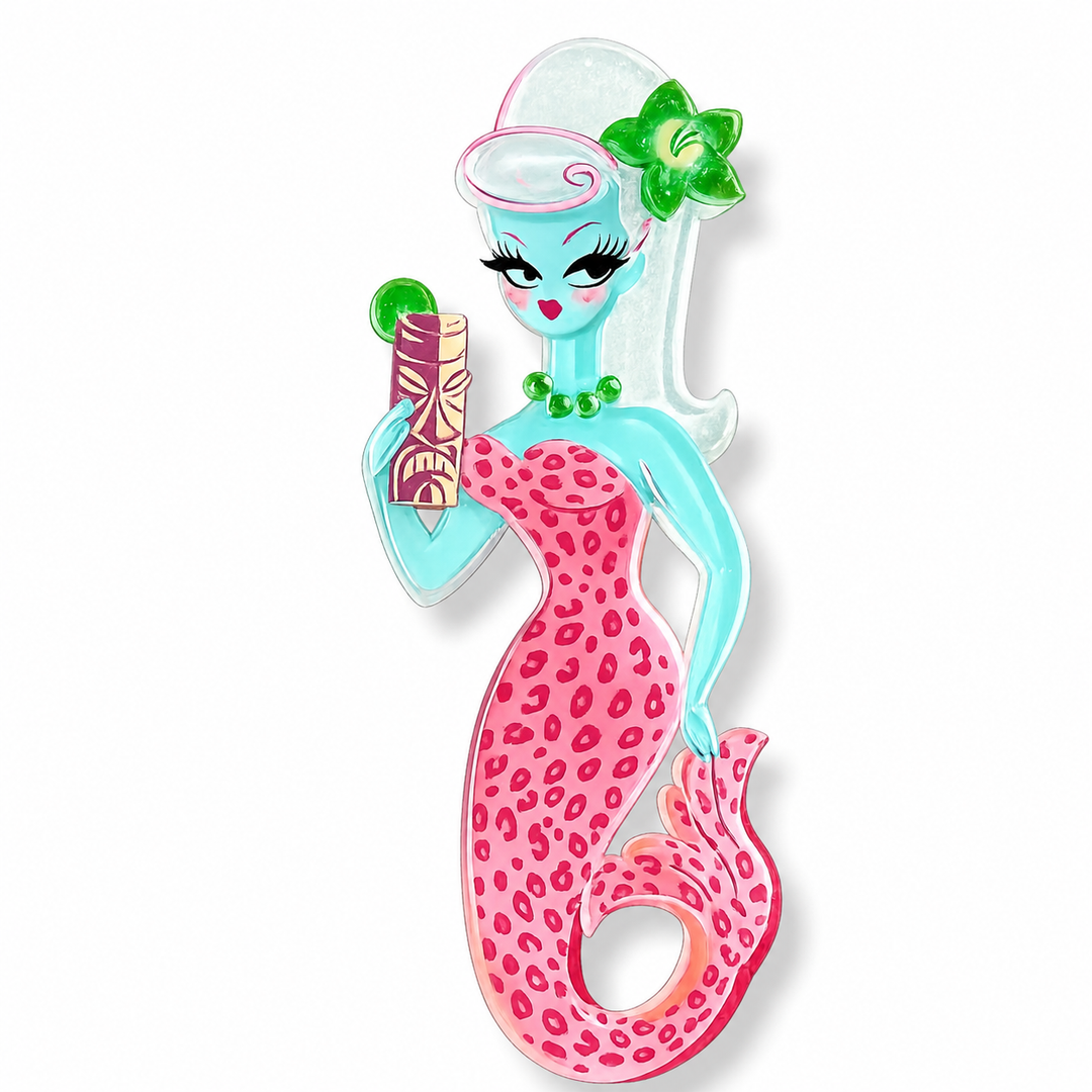 Mai Tai Mermaid Brooch by Miss Fluff x Lipstick & Chrome