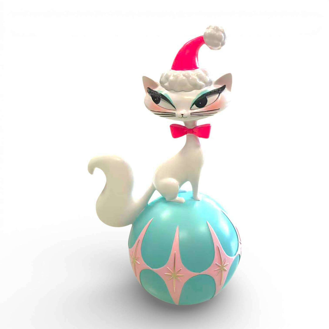 12" Swanky Christmas Kitty Figurine