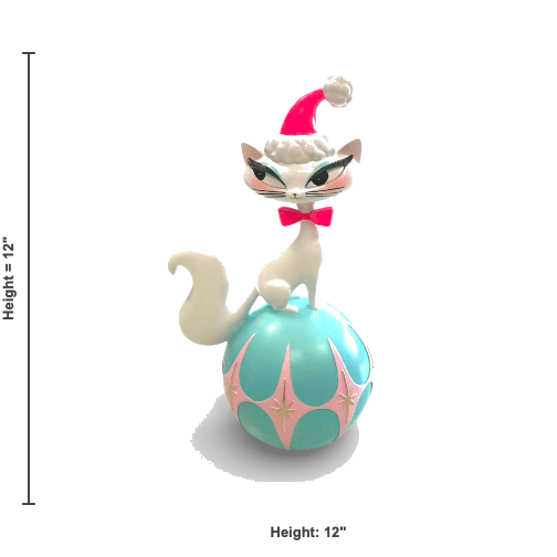 12" Swanky Christmas Kitty Figurine