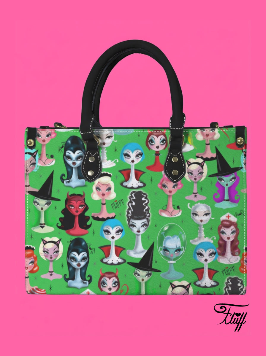 Spooky Dolls Green • Handbag