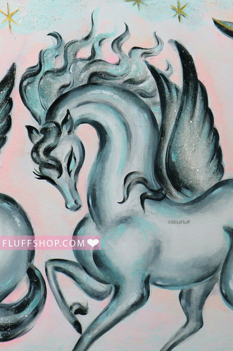Dreams from Moonbeams  • Original Painting Framed 11 x 14