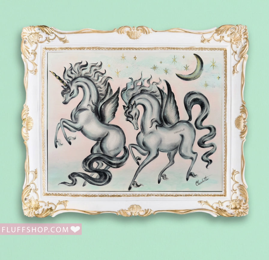 Dreams from Moonbeams  • Original Painting Framed 11 x 14