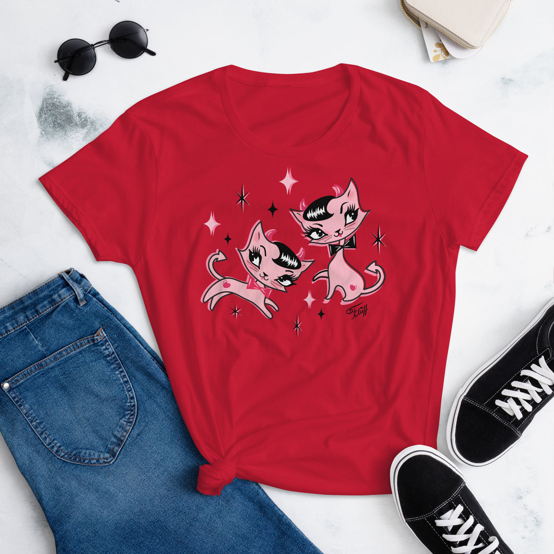 Devil Kitties Pink • Women's Relaxed Fit T-Shirt