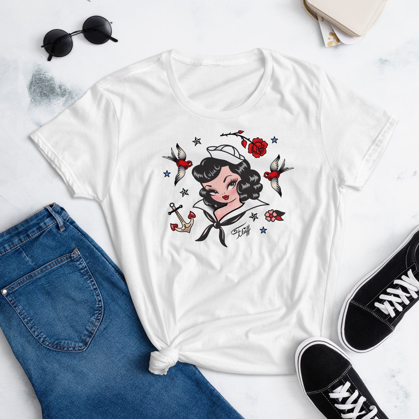 Suzy Sailor • Women's Relaxed Fit T-Shirt