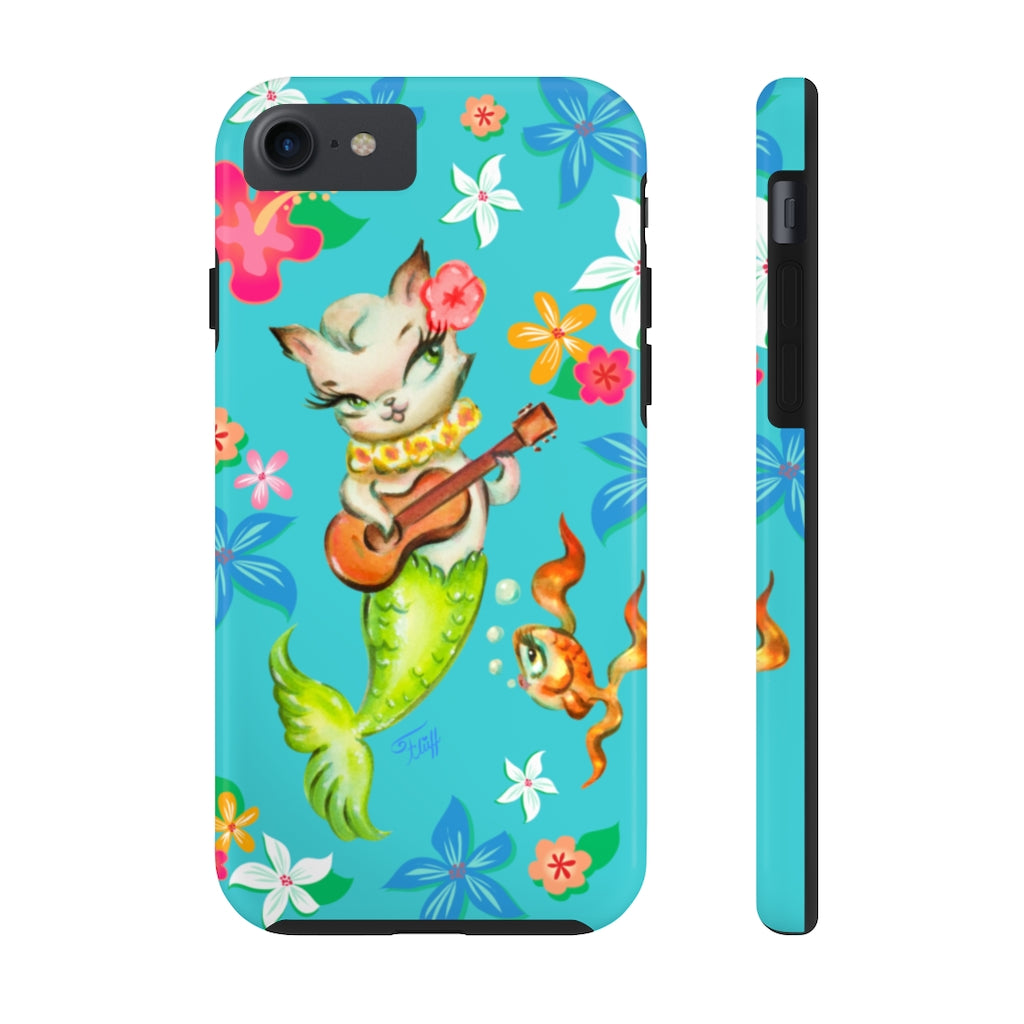 Merkitten with Ukelele • Phone Cases