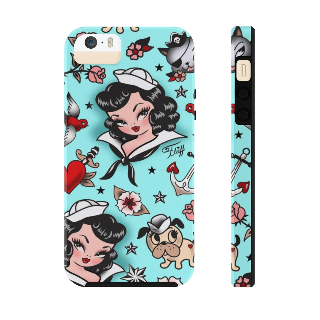 Suzy Sailor Girl on Light Blue • Phone Case