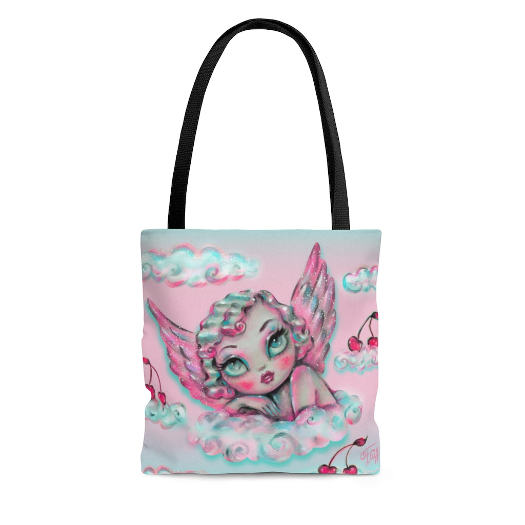 Angel and Devil Cherub • Tote Bag