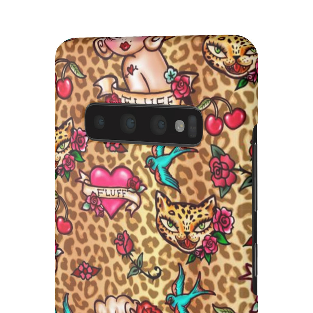 Lady Leopard Tattoo Flash • Samsung Galaxy Phone Case