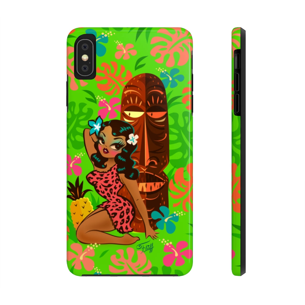 Tiki Temptress in Pink Leopard Print • Phone Case